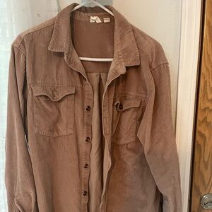 Roxy corduroy button up top